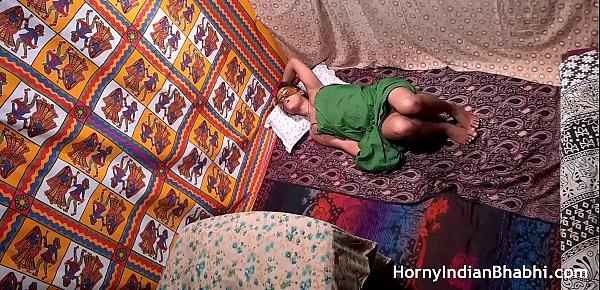  Indian Aunty Horny For Her Nephew Showing Pussy To Get Fucked